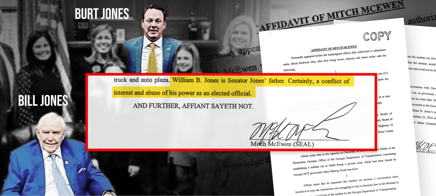 Corrupt Burt Jones - A Conflict of Interest in Plain Sight Image